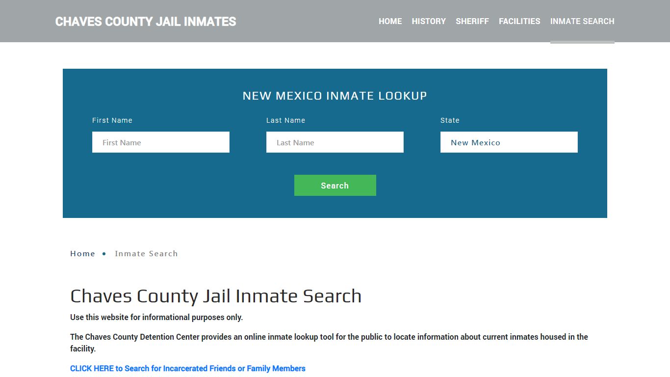 Chaves County, NM Detainee Lookup